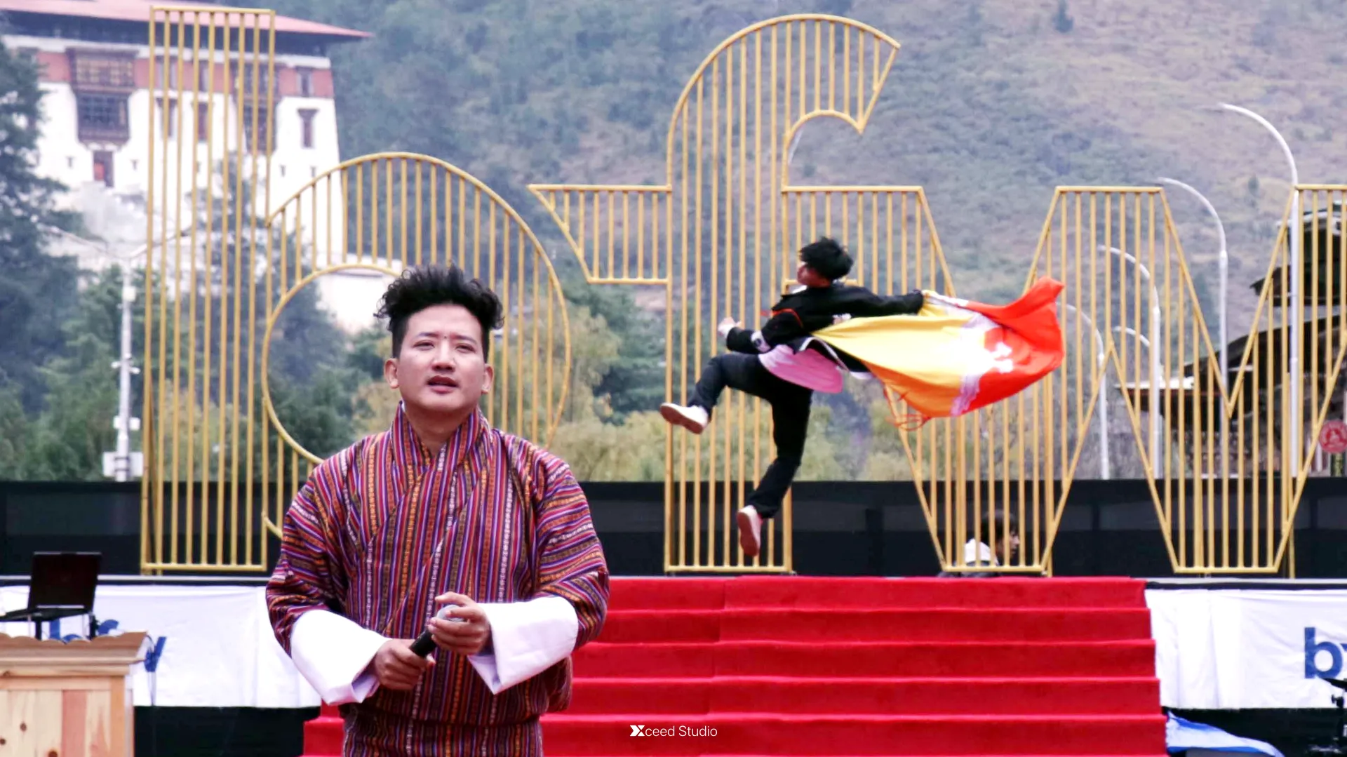 Live performance of Misty Terrace during the main event at Paro Streets, Bhutan.