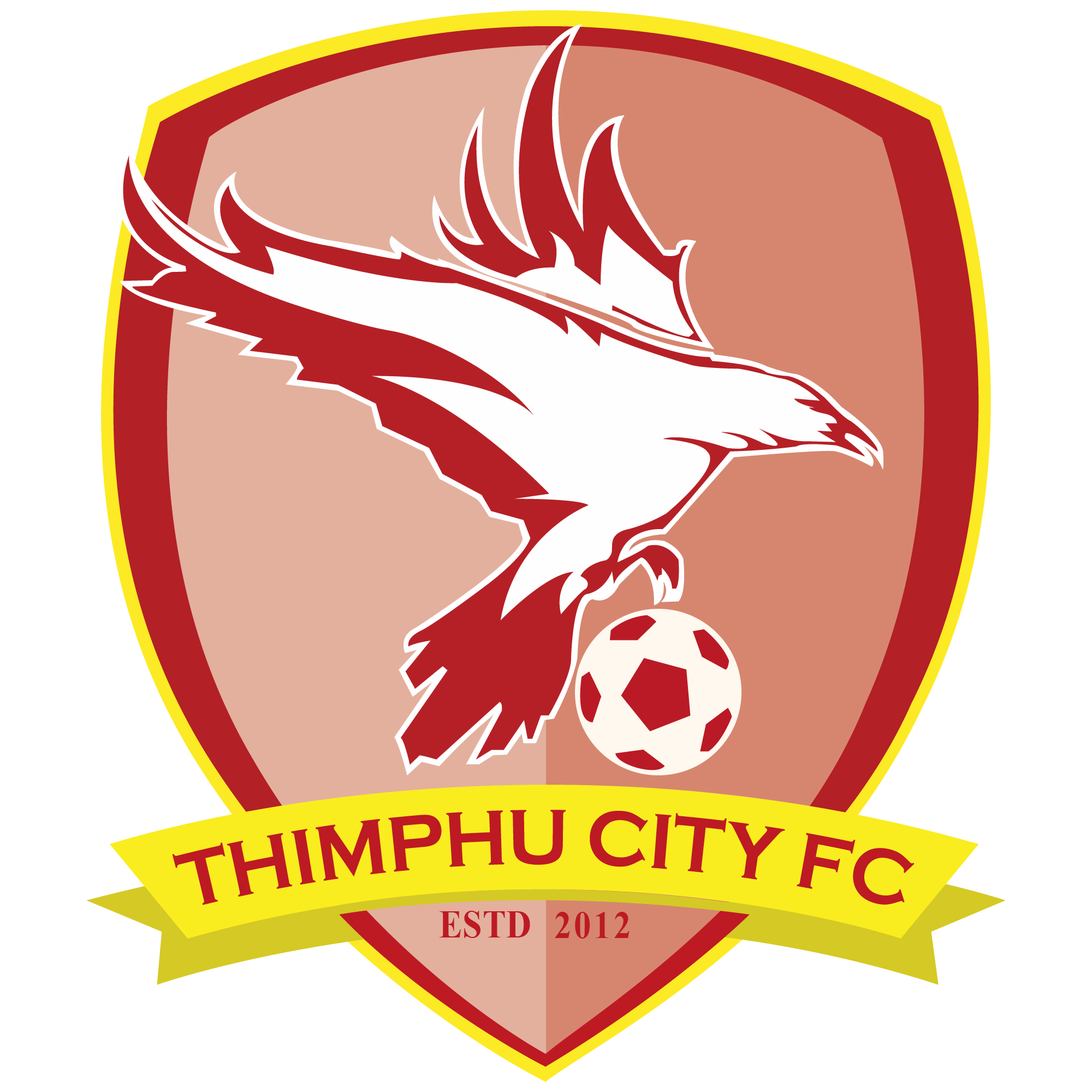 The logo of Thimphu City FC, one of the strongest club in Bhutan who also plays to conserve the nature, inspire and save the white bellied herons.